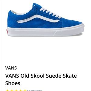 Blue Suede VANS...  women’s 7 1/2
